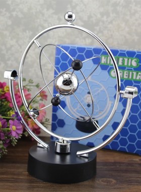 不倒翁牛顿摆球办公室桌面装饰品礼物平衡仪小铁人混沌摆件永动机