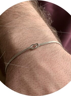 源头不锈钢情人节结蛇链项链打结手工锁骨饰品人字形手链镀真金保