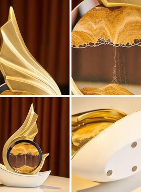 风生起流沙画水轻奢新装乔迁之喜搬年SHDK2541饰家礼物客厅玄关办