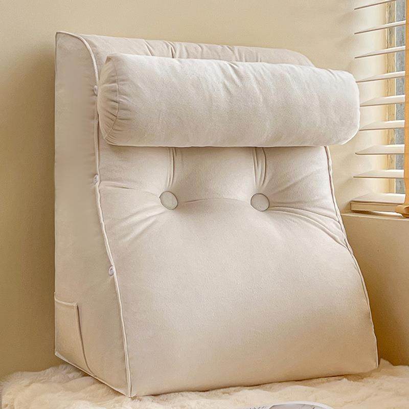 简沙约床上靠枕发大靠背卧室榻米榻腰床头靠垫奶白阳台软包荷兰绒,淘宝优惠券,粉丝福利购,淘宝优惠卷