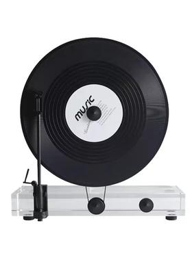 留声机映机黑胶唱开放格创意片摆件模型客厅桌面玄关JZCP-801摆电