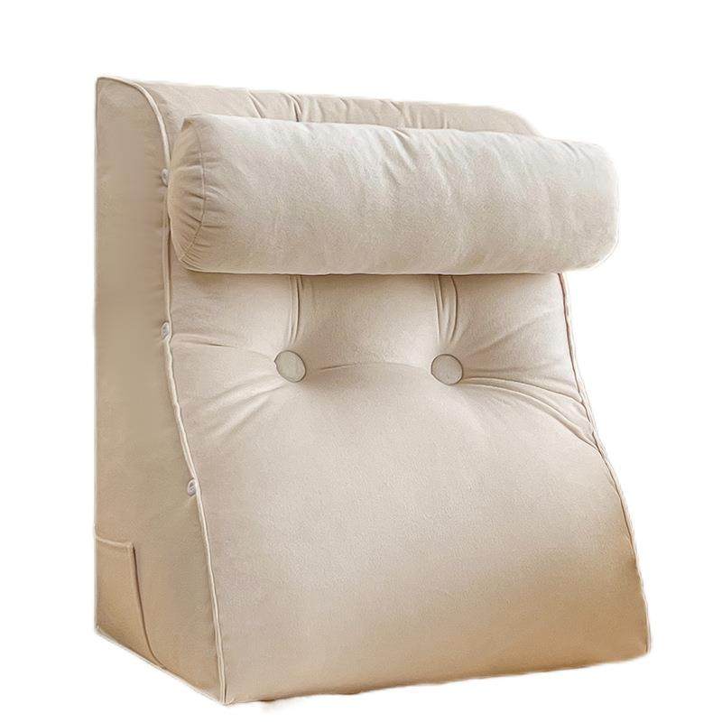 简沙约床上靠枕发大靠背卧室榻米榻腰床头靠垫奶白阳台软包荷兰绒,淘宝优惠券,粉丝福利购,淘宝优惠卷