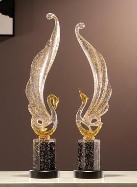 透明树脂年有鱼摆件沙客厅大型落地Z-A-117电视柜年发饰旁轻奢高