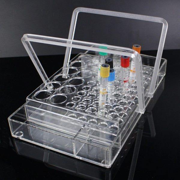 有机玻璃材质手提式采血盘  真空采血管架  亚克力试管架,淘宝优惠券,粉丝福利购,淘宝优惠卷