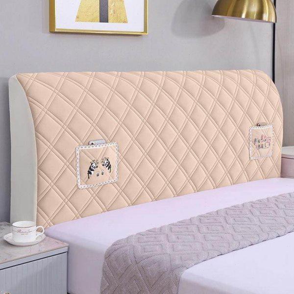 新款荷兰绒加厚夹棉软包简约现代一体通用床头防尘罩,淘宝优惠券,粉丝福利购,淘宝优惠卷