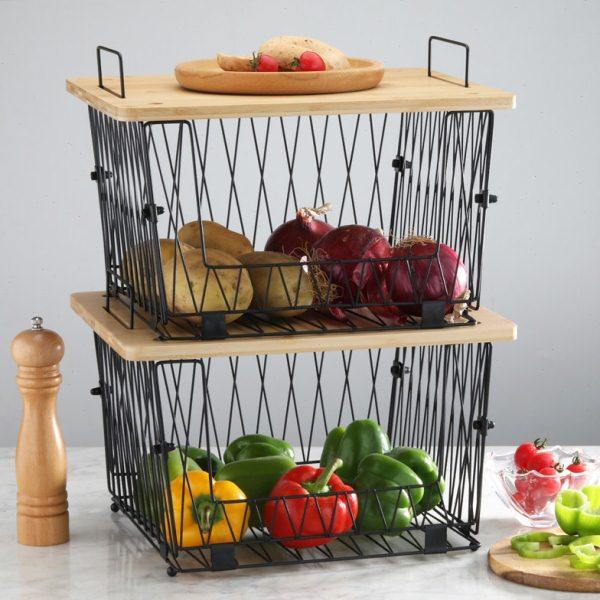 可折叠收纳篮正方形铁线筐户外野餐便携菜板收纳二合一带提手,淘宝优惠券,粉丝福利购,淘宝优惠卷