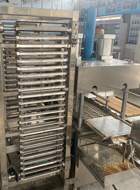 福通直销全自动麦片脆压块机全麦脆成型设备压力厚薄可调麦片酥机