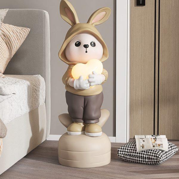 大型兔子客厅沙发旁卡通落地摆件灯家居饰品电视柜床头乔迁礼物,淘宝优惠券,粉丝福利购,淘宝优惠卷