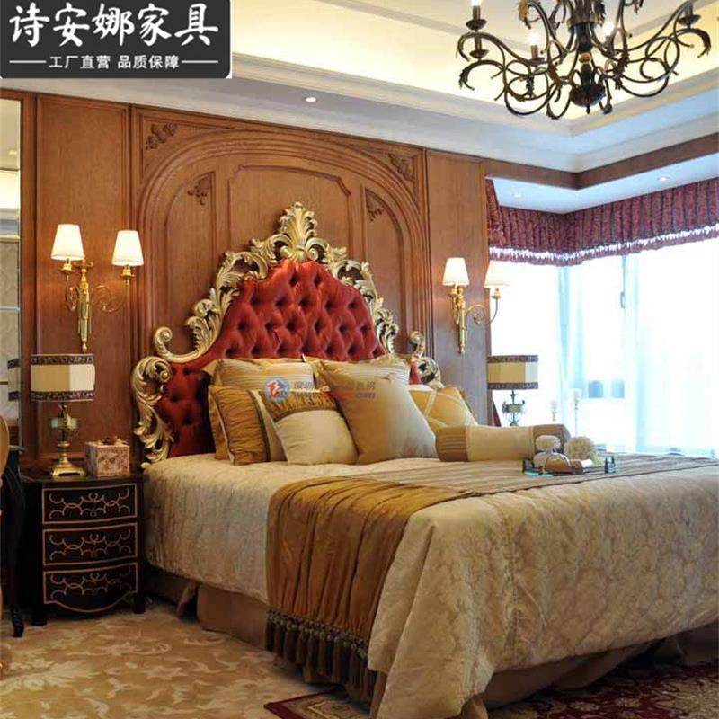 奢华欧式床公主床奢华实木雕花布艺1.8米新婚床新古典主卧家具,淘宝优惠券,粉丝福利购,淘宝优惠卷