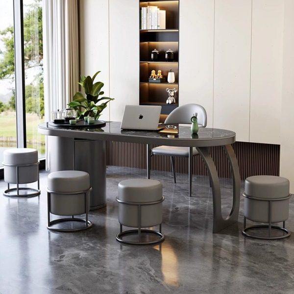 轻奢岩板茶桌椅组合阳台现代简约泡茶台办公室客厅家用一体小茶几,淘宝优惠券,粉丝福利购,淘宝优惠卷