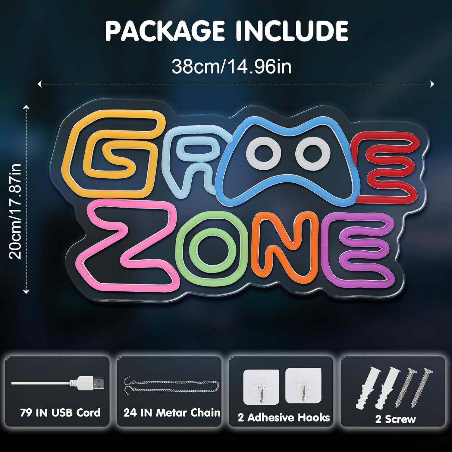 LED游戏霓虹灯挂墙式灯牌电竞游戏室装饰灯游戏主题霓虹标志,淘宝优惠券,粉丝福利购,淘宝优惠卷