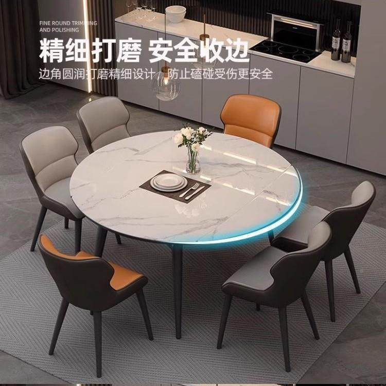 厅玻璃餐桌合家用组小53177户型折可伸缩方圆两用休闲可叠伸缩餐,淘宝优惠券,粉丝福利购,淘宝优惠卷