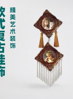 欧式方关形树脂像相框创墙意雕花卧室玄照片复古组合空00000025框