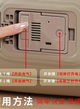 加厚充气床全自动打地铺户外露营双人折叠加高家用便携单人气垫床