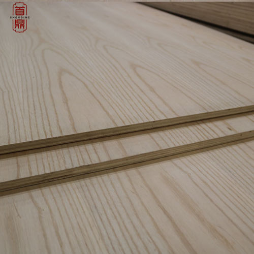 18mm白蜡木木皮贴面板厂家定制多层板木工板密度板天然白蜡木贴面 - 图1