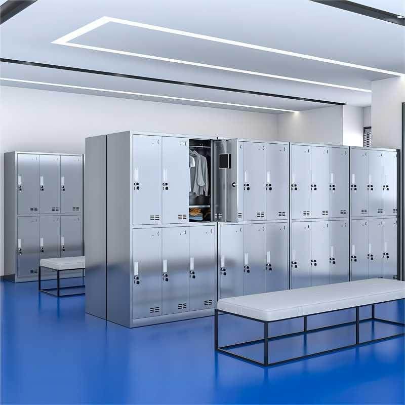 304不锈钢更衣柜多带门锁餐柜子员工无菌鞋工厂厅碗不锈钢更柜浴,淘宝优惠券,粉丝福利购,淘宝优惠卷