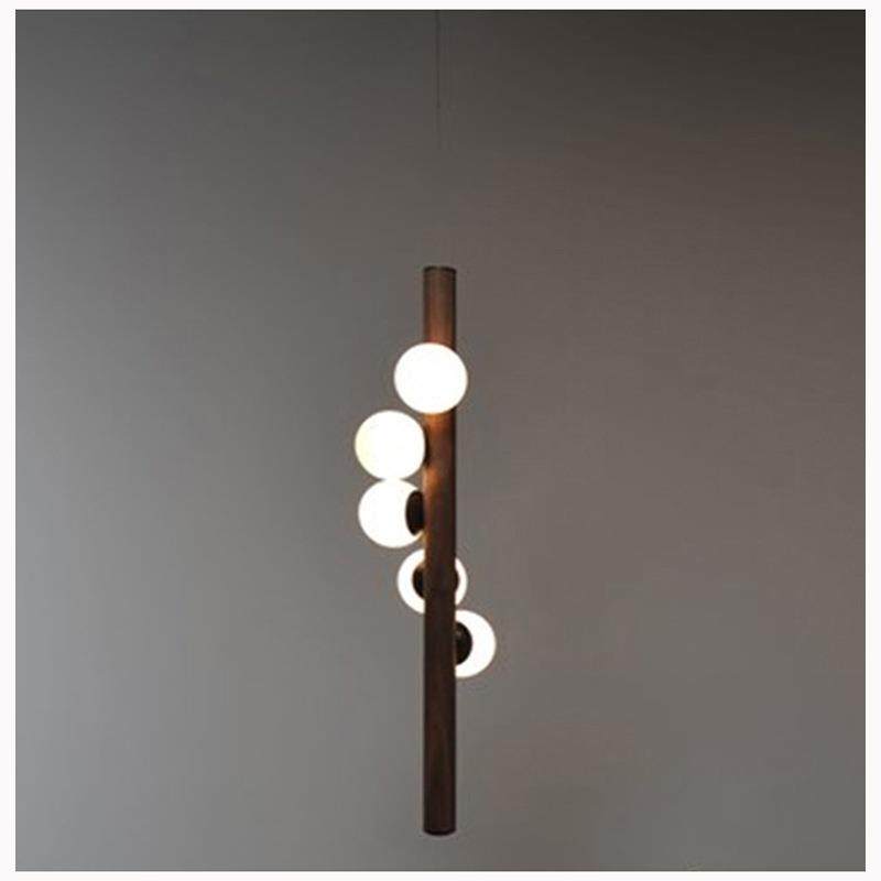 北欧风木纹色吊灯玻璃罩网红餐厅简约现代led创意餐桌吧台灯具,淘宝优惠券,粉丝福利购,淘宝优惠卷