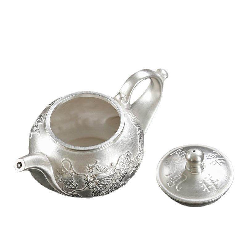 真银包银质茶壶瓷鎏银养生泡茶壶手工高档功夫西施大号水壶,淘宝优惠券,粉丝福利购,淘宝优惠卷