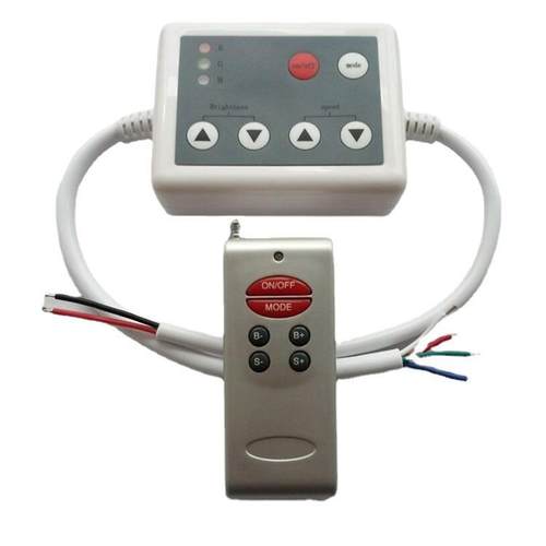LED控制器RF无线射频薄膜六键RGB控制器七彩灯条灯带控制器12V - 图3