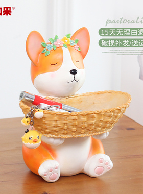 美式门口玄关钥匙收纳盒动物创意家居装饰品个性摆设客厅酒柜摆件