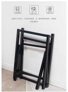 高小方桌支架折叠桌腿支架桌腿桌脚金属铁架脚架子铁桌子腿正方形