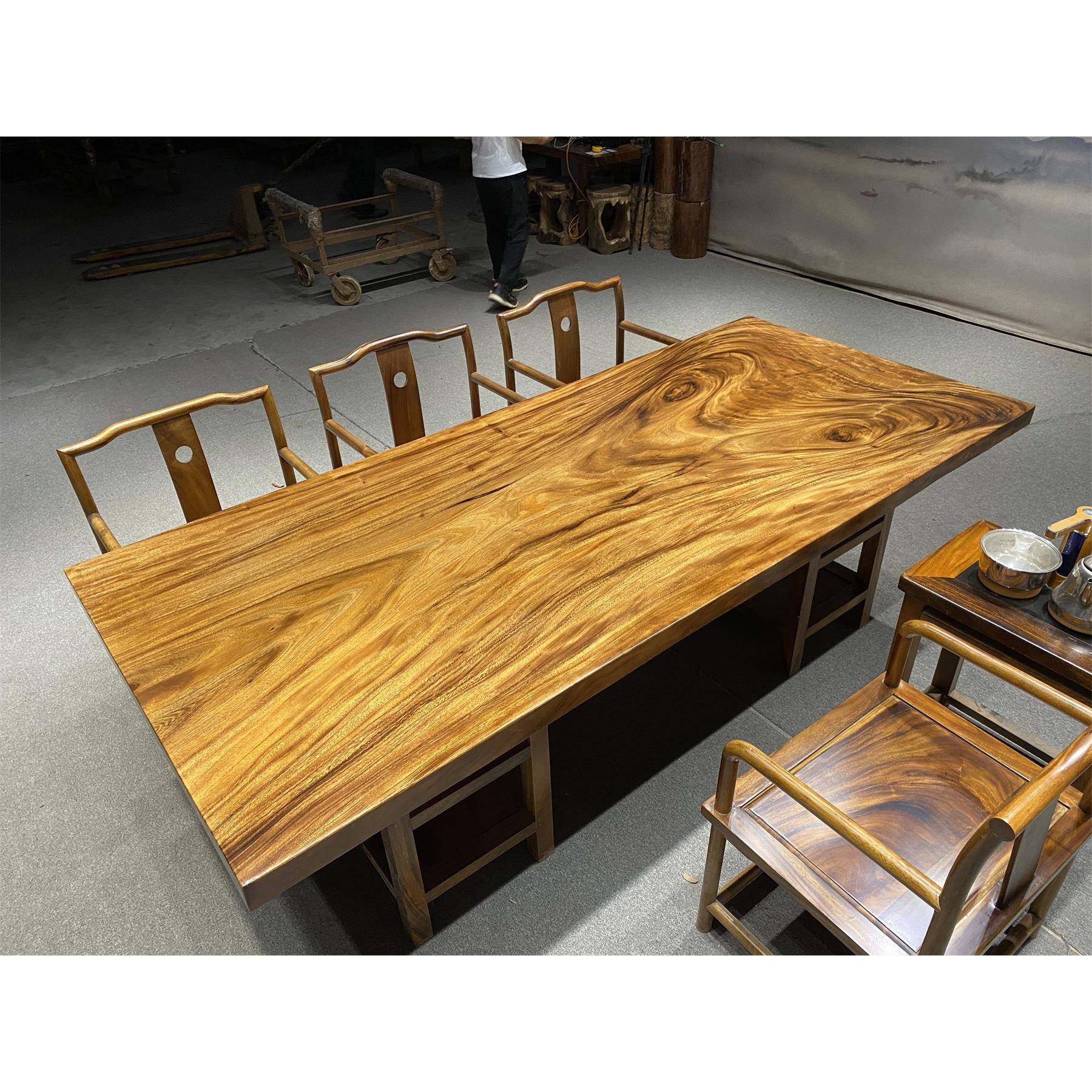 胡桃木实木大板茶桌原木茶台办公桌书桌茶板整块无拼接,淘宝优惠券,粉丝福利购,淘宝优惠卷