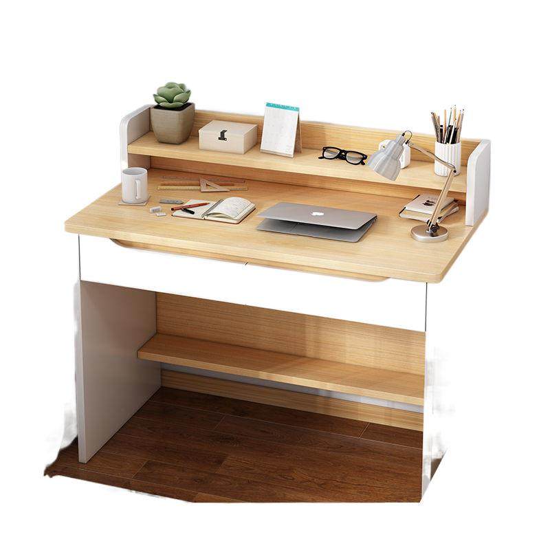 电脑桌简约家用小户型书桌书架组合学习桌一体卧室学生写字桌,淘宝优惠券,粉丝福利购,淘宝优惠卷