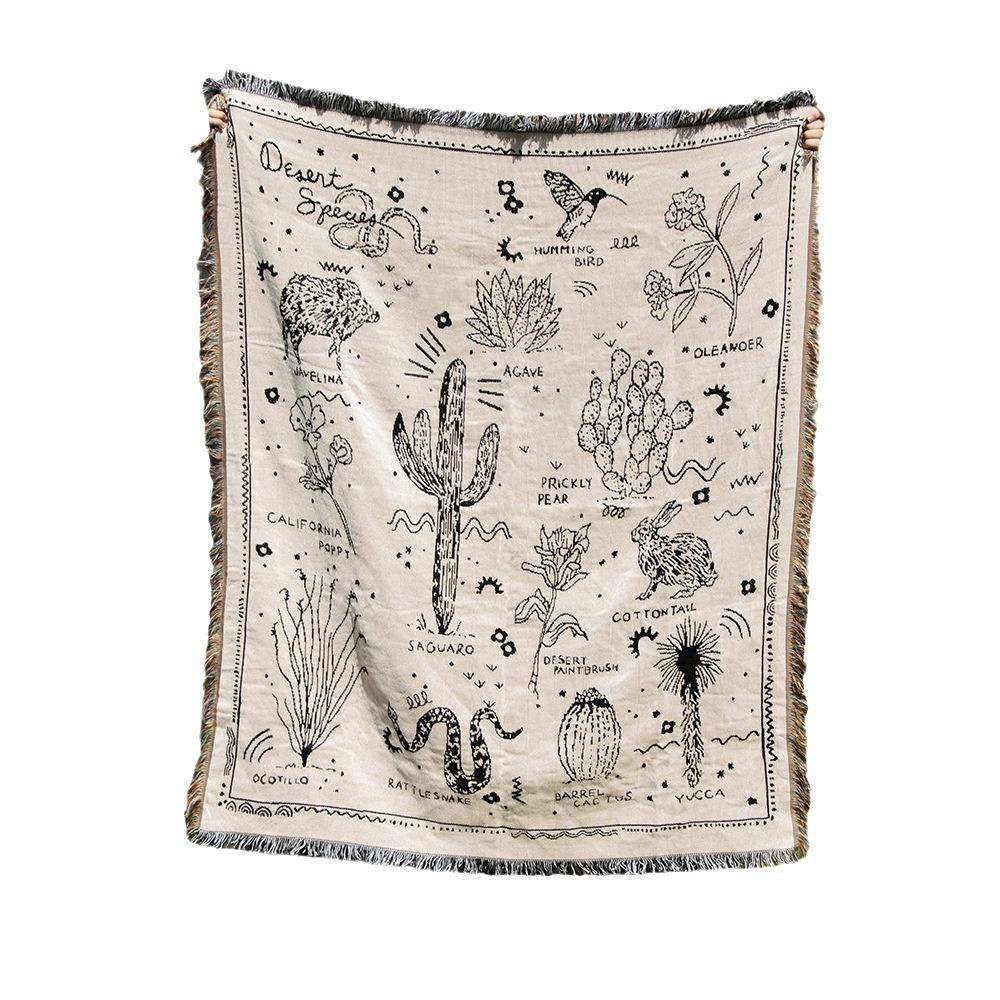 沙漠植物露营毯线毯沙发毯印第安毯子户外露营线毯,淘宝优惠券,粉丝福利购,淘宝优惠卷