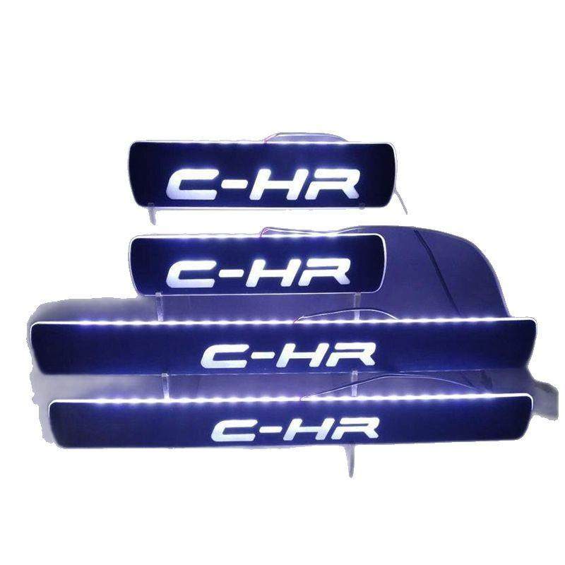 适用于ToyoaCHR2023带灯门槛条led灯流光灯迎宾踏板不锈钢防刮,淘宝优惠券,粉丝福利购,淘宝优惠卷