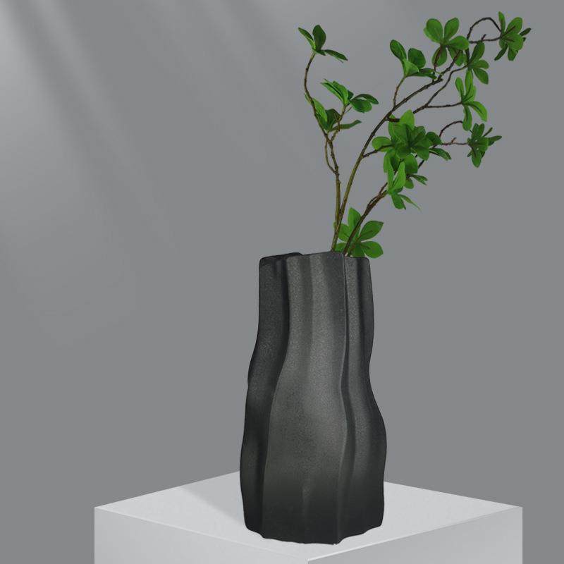 现代简约不规则艺术陶瓷摆件客厅干花插花器创意家居玄关餐桌装饰,淘宝优惠券,粉丝福利购,淘宝优惠卷