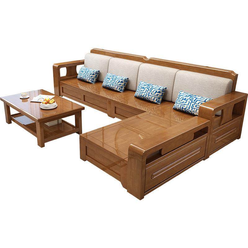 新中式实木沙发客厅组合现代简约木质经济冬夏两用小户型储物家具,淘宝优惠券,粉丝福利购,淘宝优惠卷