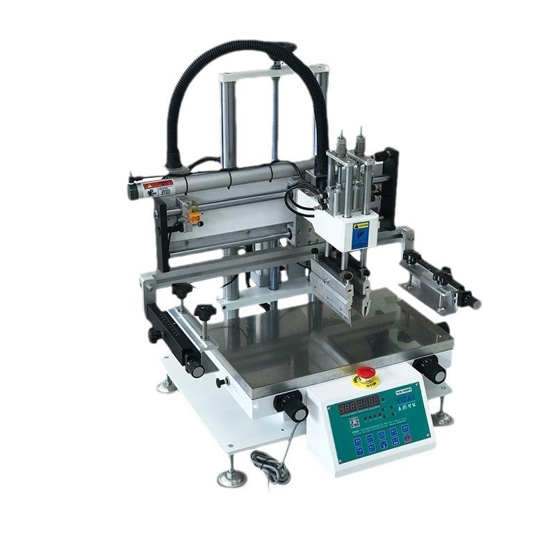 Small suction desktop flat screen printing machine chassis equipment shell plastic keyboard button screen printing machine