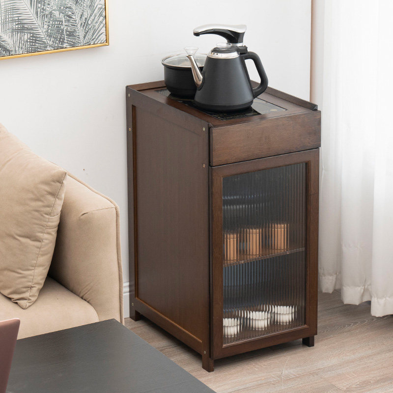 中式茶桌边柜家用小茶台烧水壶一体客厅角几茶几茶水柜茶具置物架,淘宝优惠券,粉丝福利购,淘宝优惠卷
