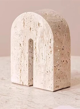 黄洞石书立书靠书档书柜装饰品摆件工艺品酒柜桌面茶几边几角几