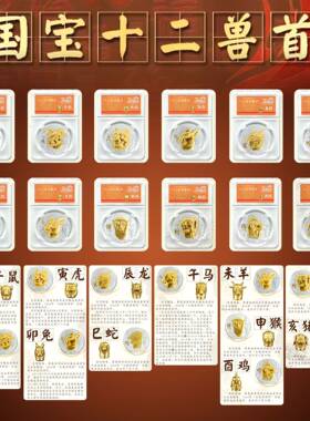 工厂现新品国宝十二兽首H899M纪念章套大全收藏送礼会货销礼品