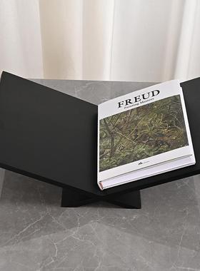 欧式件艺术实木书LM-2505-架置物架造杂间志架样板售楼处书房酒店