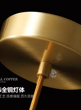全铜水晶过道灯入户玄关走廊阳台现代简约衣帽间led后现代小吊灯