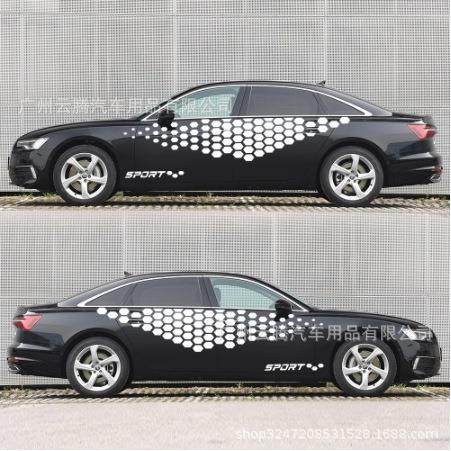 k-158爆款格子旗图腾汽车贴纸车贴圆点个性大面积创意贴通用,淘宝优惠券,粉丝福利购,淘宝优惠卷