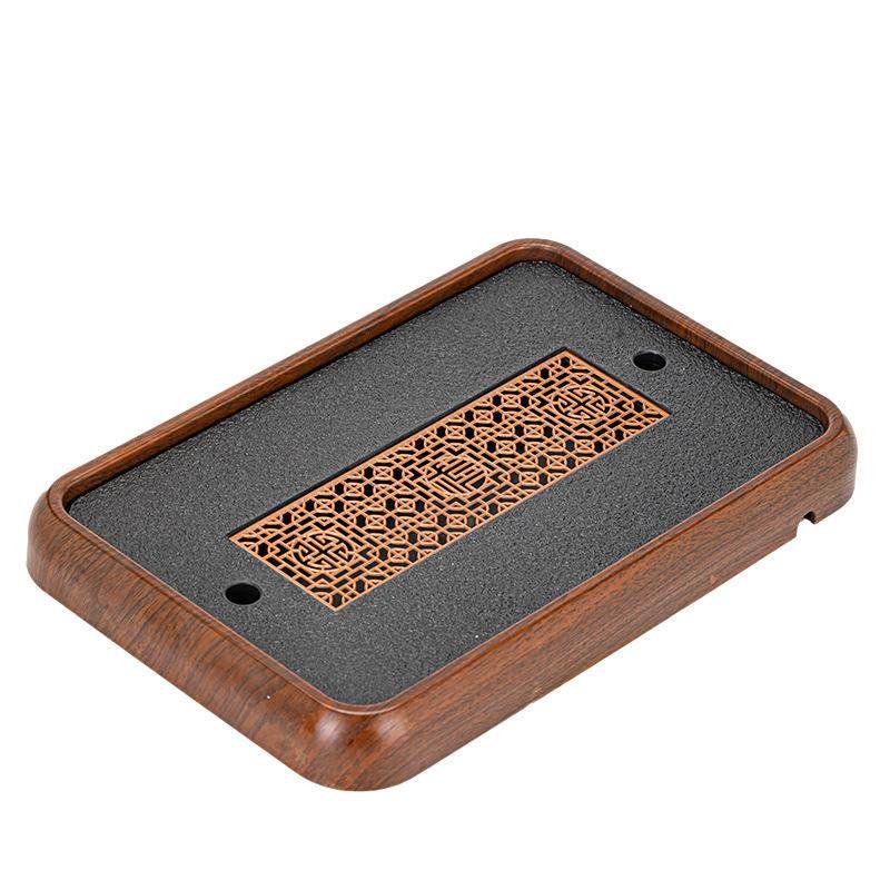 乌金石茶盘家用茶台沥水盘茶托盘茶具2024新款茶海套装干泡长方形,淘宝优惠券,粉丝福利购,淘宝优惠卷