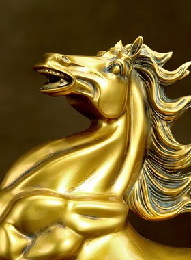 马到成功招财马摆件客厅办公室酒柜十二生肖马装饰品公司开业礼品