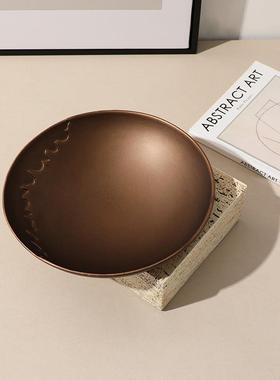 代侘茶创意流纹镶嵌果盘售楼处民宿几现餐桌吧台寂装饰FC-SZ240收