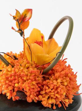 中HY1994式仿真花植艺绿高端轻奢室内盆栽物摆件店样板房间软植装