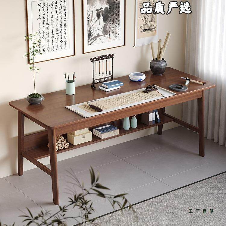 木中式实书法桌家用画毛笔书画作MTE专用案国学桌子工台办公桌椅,淘宝优惠券,粉丝福利购,淘宝优惠卷