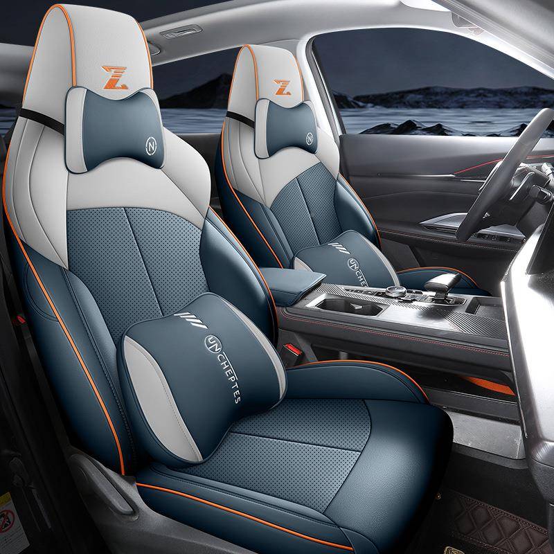 新款安长unz专用汽车座套四通季用全包围坐垫长安uniz皮TSS革座椅 - 图2