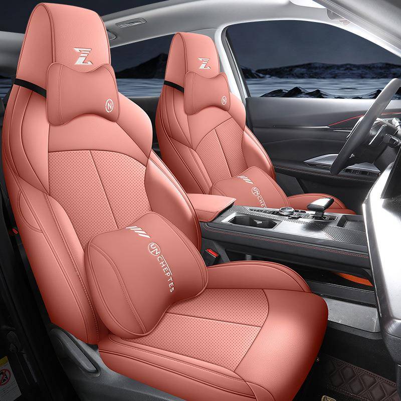 新款安长unz专用汽车座套四通季用全包围坐垫长安uniz皮TSS革座椅 - 图1