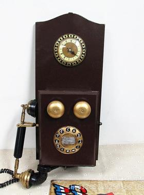 复古欧家居饰品BVY吧电话亭创摆意件拍式摄道具酒装饰艺术品礼物