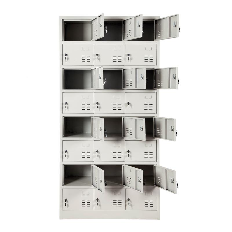 更柜舍员工宿衣钢制四柜门六门换004衣柜9/1衣2/15门24格铁皮储物 - 图3