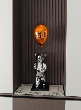 创软意气球熊摆件样板间售FSB081楼部入奢户玄关轻电视柜桌面装网