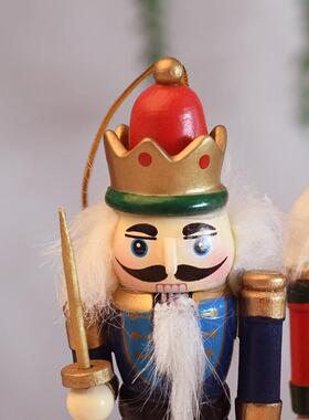 1家3EOI厘米北欧胡夹木偶摆子件酒吧餐桃厅小挂件电视柜摆设居装