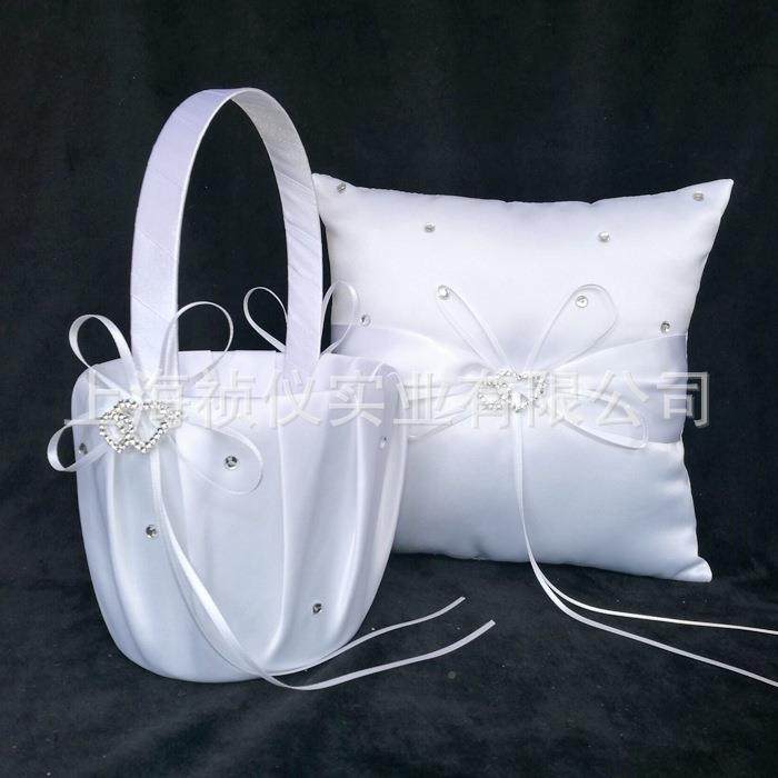 西式HBD婚礼用双水新娘戒枕+婚钻品庆花篮两件套结婚心用品,淘宝优惠券,粉丝福利购,淘宝优惠卷